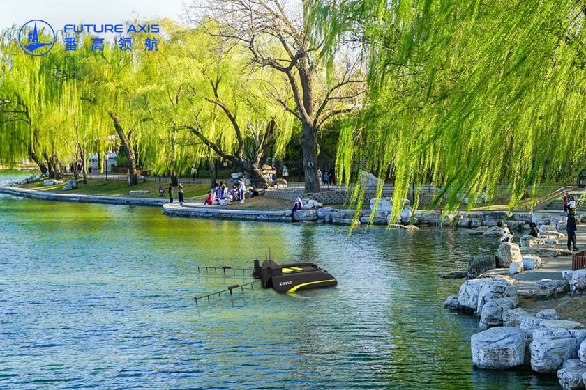 番高智洁星智慧水域运维机器人，24小时智能出击，水面垃圾一网打尽！